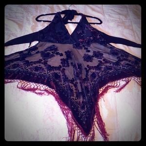 Fringe tie top